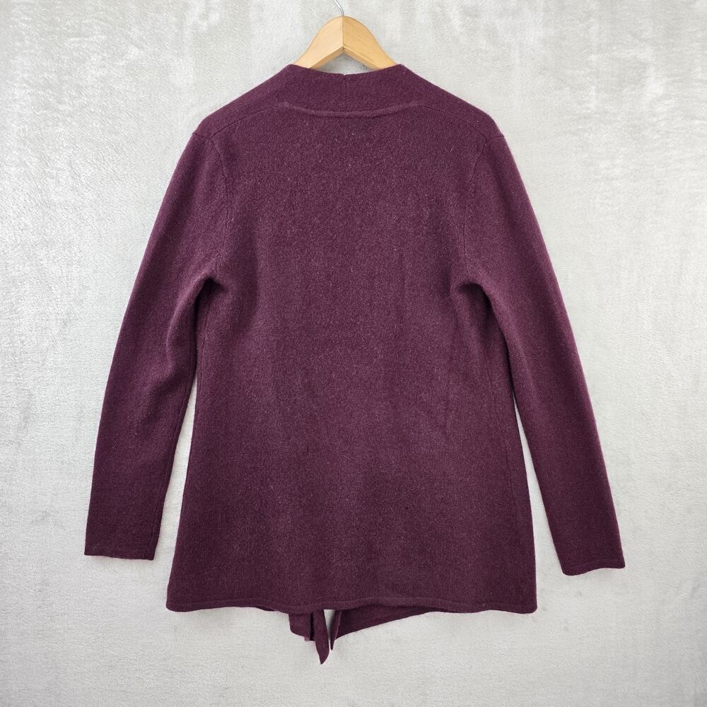 41 Hawthorn Cashmere Sweater Woman Large Maroon Cardigan Heritage Academia FLAWS - Picture 9 of 14